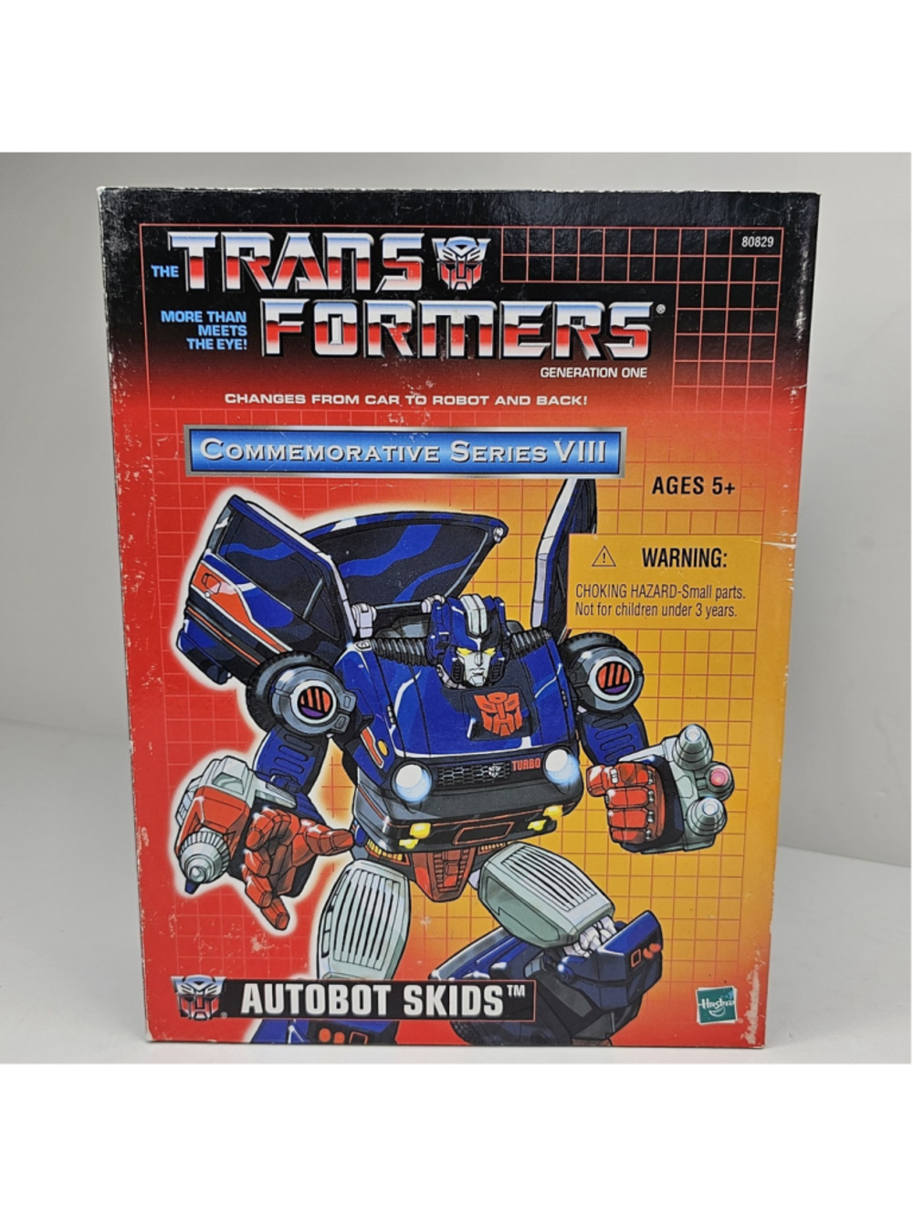 SEALED Transformers Commemorative Series VIII G1 Autobot Skids Box Wear